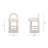 Fosston 26.5" Round Arched Upholstered Counter Stool, Set Of 2