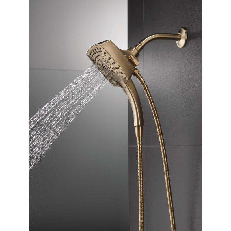 Dual Shower Head with H2Okinetic Technology, Champagne Bronze
