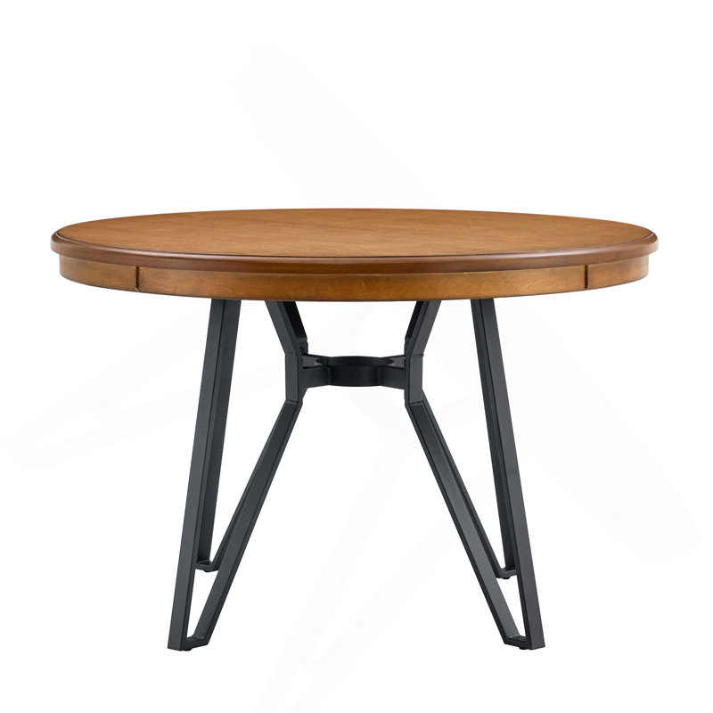 Round Dining Table, 30"H x 46.85"L x 46.85"W, Ash Brown