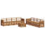 257cm Wide Patio Sectional Set