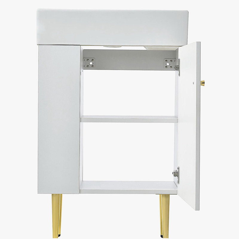 [Cabinet seulement] Lavabo de salle de bain 21,6 pouces (sans bol)
