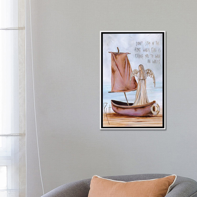 Reproduction d’art Creations-reproduction d’art, Pas de tapis, H 18 po x l 26 po x P 1,5 po, Toile blanche encadrée
