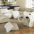 Velvet & Plush Wide Couch Modular Sectional Sofa Bed With Detachable Cushions-1408735418