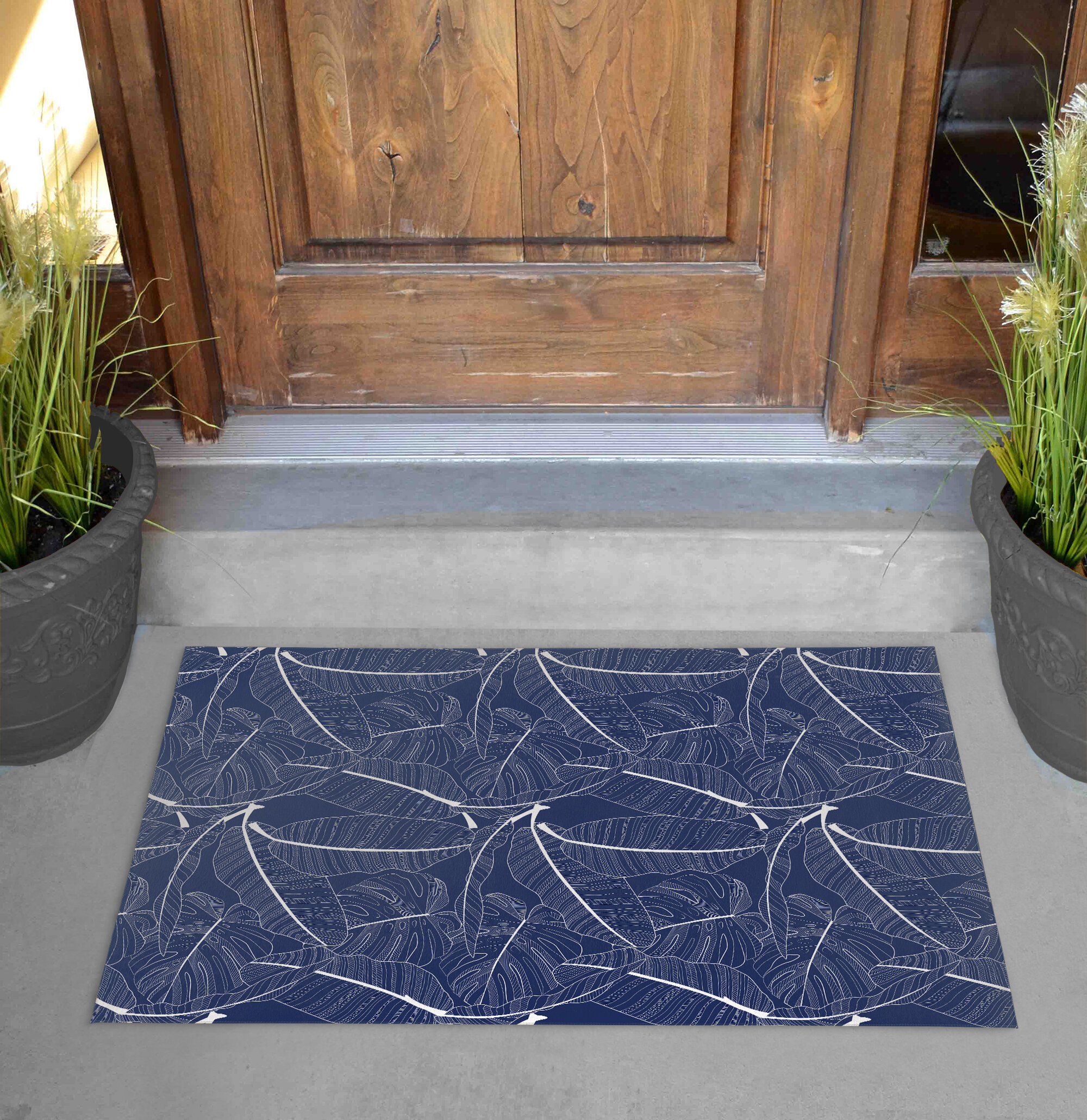 36 in. x 24 in. Non-Slip Outdoor Door Mat Latitude Run Color: Beige