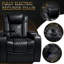 Fauteuils inclinables de luxe réglables, cuir véritable, confort moderne