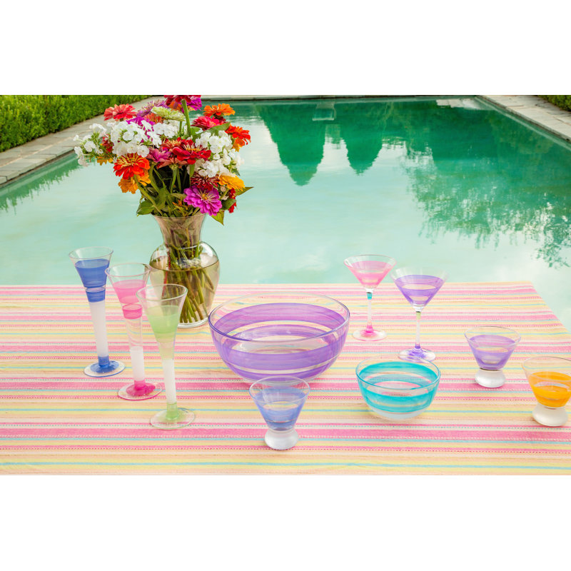 Bol turquoise Cape Cod, H 3,00 po x l 6,00 po, Mauve