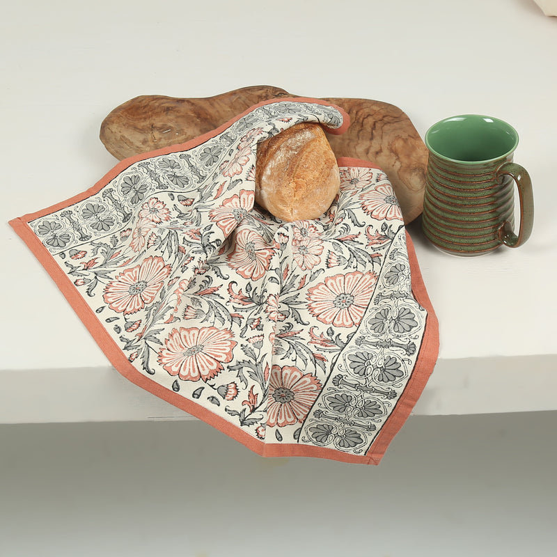 Ensemble de 2 serviettes de cuisine BLOOM, Rouge