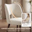  Chaise d'appoint rembourrée en velours avec pieds en bois Modern-1311960524