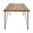 Industrial Wood And Metal Rectangular Dining Table
