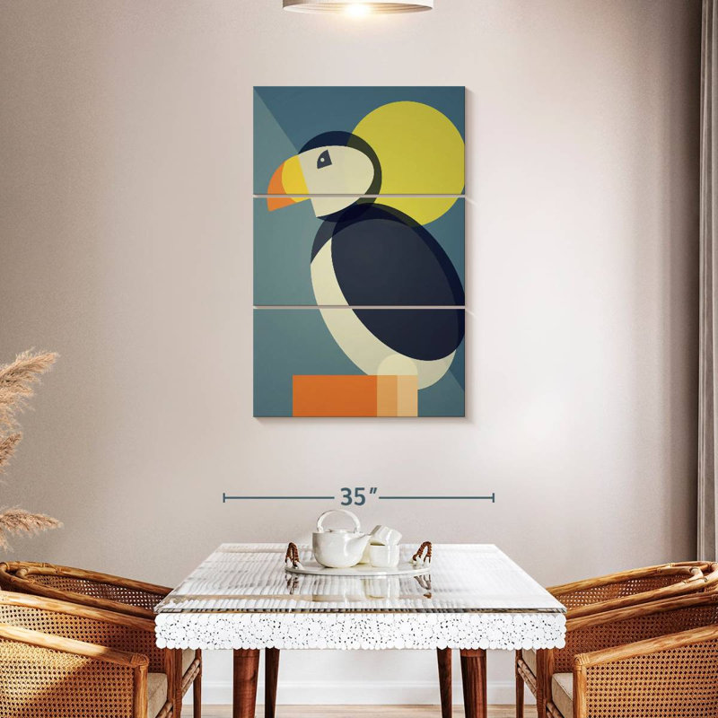 Macareux à motif géométrique Ashelle, H 45 po x l 28 po