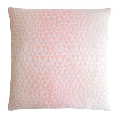 Triangles Square Velvet Pillow Cover & Insert