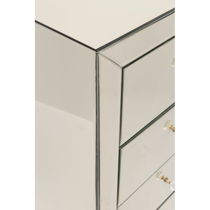 High Dresser Luxury Champagne 5 Drawers