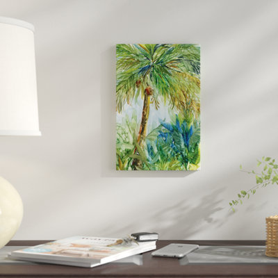 «Vintage Palm», reproduction sur toile tendue