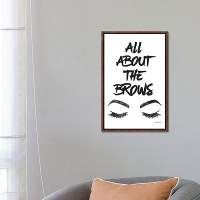 All About the Brows 1 Piece Wall Art on Canvas