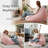 Bean Bag Chair with Ottoman for Adults, Large Corduroy Bean Bag Couch, Boneless Cloud Chaise Lounge Reading Chair with High-Resilience Foam, Floor Lounger for Bedroom Living Room(Gray)-1161614259