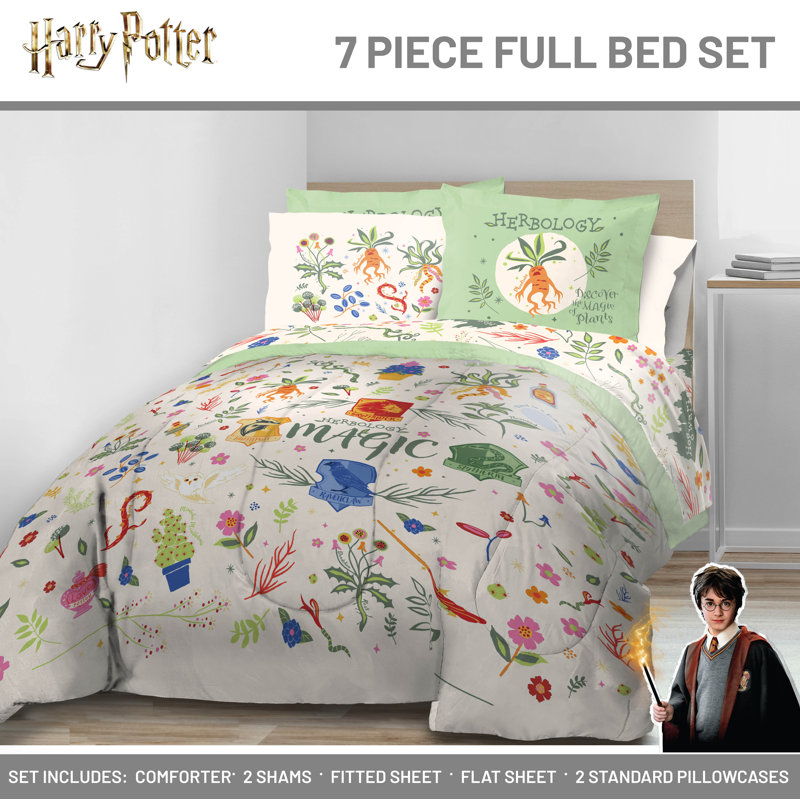Ensemble de lit double Harry Potter, Édredon double et 6 pièces supplémentaires