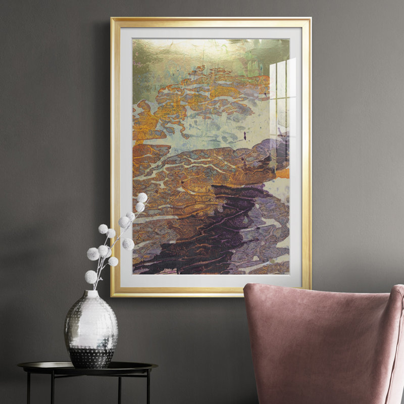Monet's Landscape VII - reproduction de cadre photo, Cadre doré, H 42,5 po x l 30,5 po x P 1 po