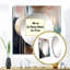 Derekshan - Abstract Marble Square Living Room Wall Mirror Art-568602545