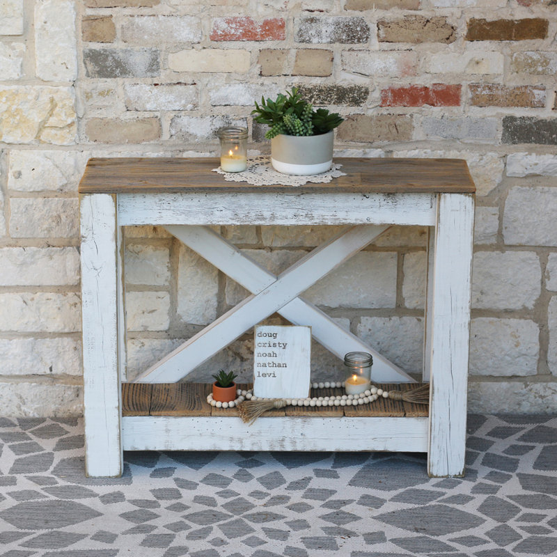 Fegan 36'' Solid Wood Console Table