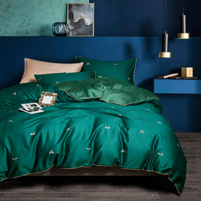 Luxury Reversible Cotton Duvet Cover Set