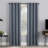 Channing Grid Texture Draft Shield Fleece Insulated 100% Blackout Grommet Curtain Panel-55233313-55233318