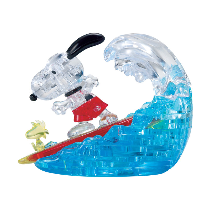 Casse-tête 3D en cristal Peanuts Snoopy Surf