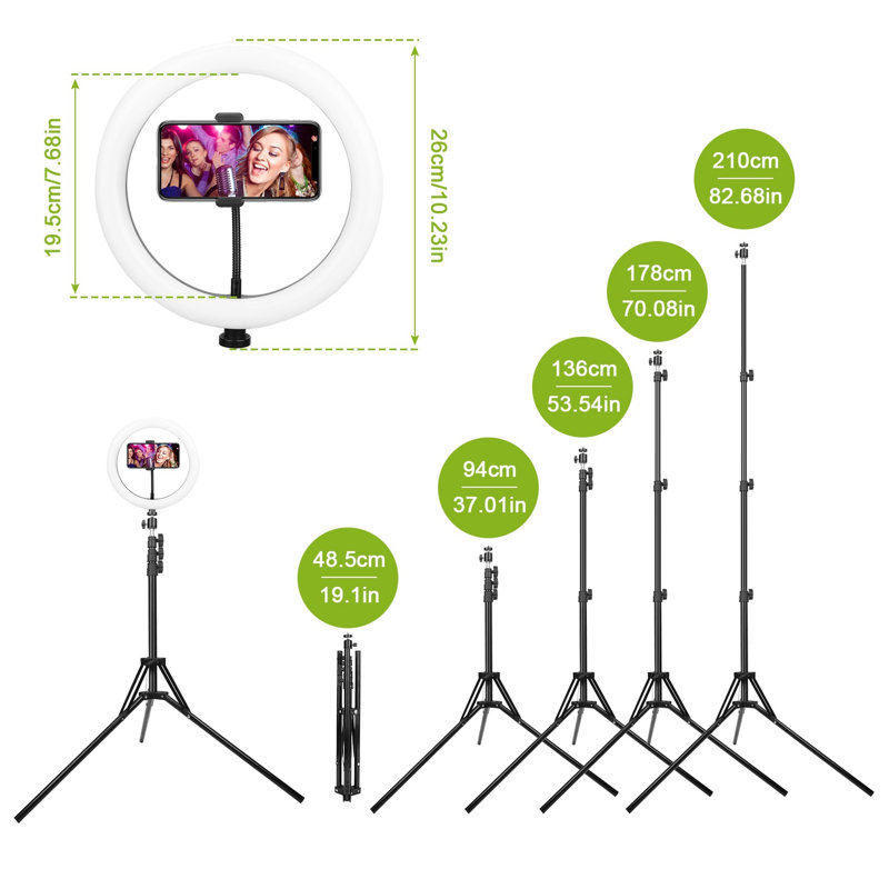 Dimmable Adjustable Tripod Stand