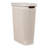  Slim Laundry Hamper, Clothes Basket, Lid, Linen Design, Plastic-1787668026
