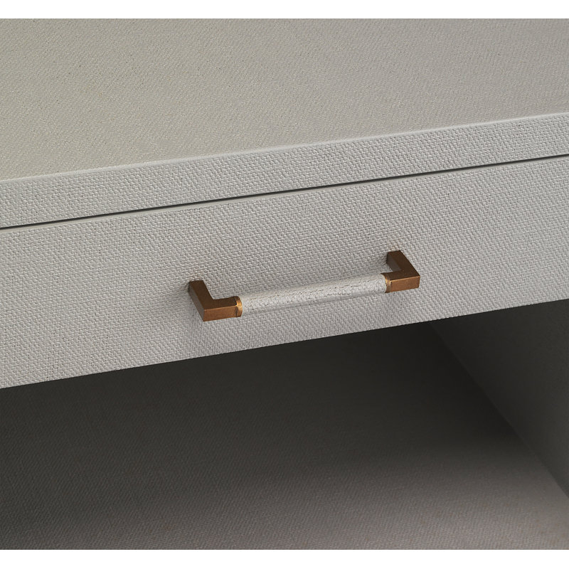 Taylor 2 - Drawer Solid Wood Nightstand, Light Gray
