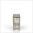Frosted Glass Console Table With 3 Stools