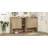 47" Fluted Shoe Storage Cabinet With 2 Drawers And 3 Adjustable Shelves,Oak