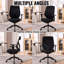 Chaise de bureau ergonomique avec accoudoirs 3D, chaise d'ordinateur en filet respirant avec dossier réglable, chaise de bureau avec coussin épais pour le bureau personnel et l'utilisation commerciale-49486149