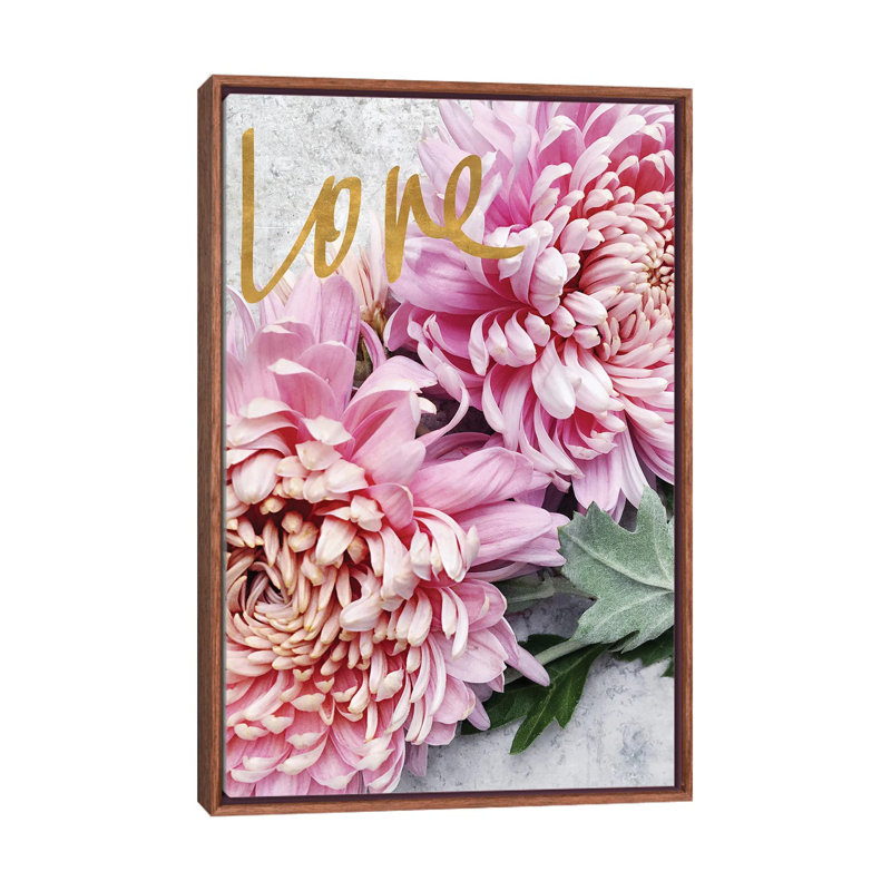 Love by Sarah Gardner - Print on Canvas, Brown Floater Frame, 66.04 cm H x 45.72 cm W
