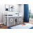 Johannes Solid Wood Twin Low Loft Bed with Ladder and Tent-208540033-169017060