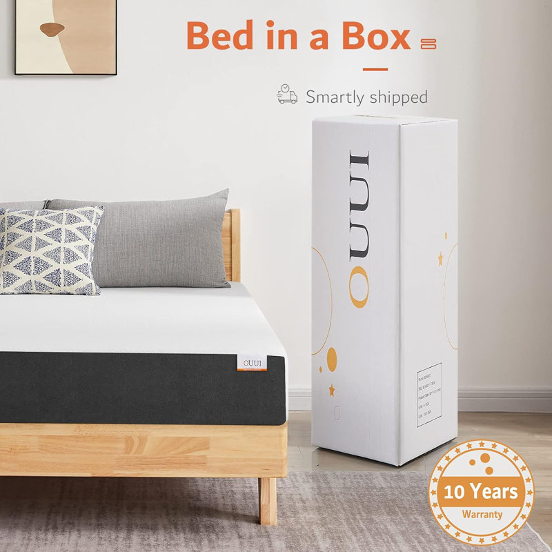 Matelas en mousse viscoélastique gélifiée mi-ferme 8 "Bintliff, grand