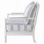 Chaise d'appoint rembourrée à rayures