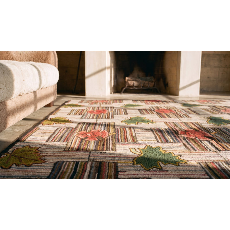 Tapis crocheté au début du 20e siècle