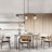 Lidia 6 - Light Rustic Kitchen Island Pendant