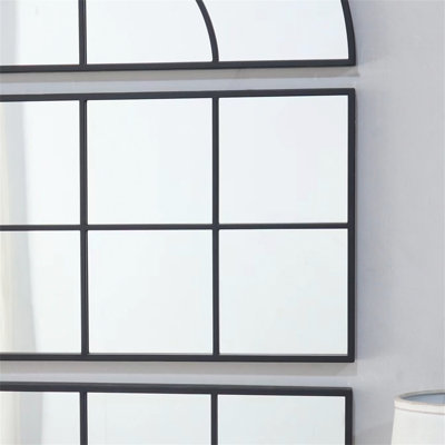 Grand miroir mural 30 "x 45" à trois sections séparées