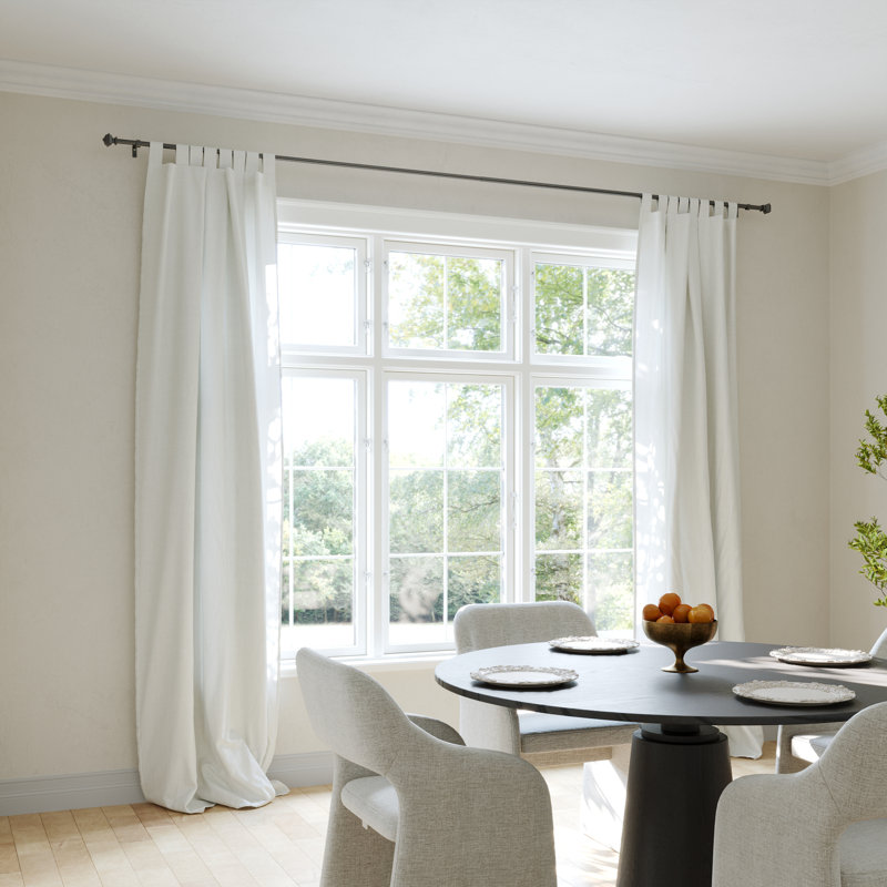 Tringle à rideaux simple réglable en métal Gernult, 120" - 170"
