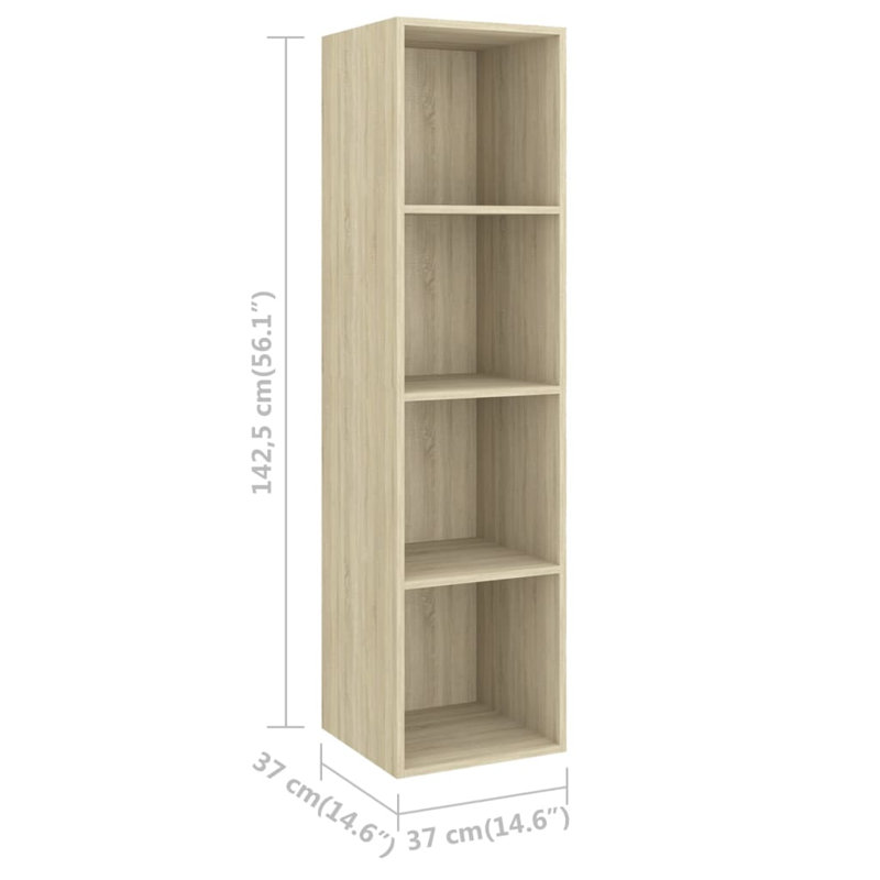 Ghazar TV Stand, Sonoma Oak