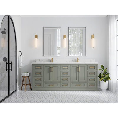 Ensemble de meuble-lavabo double 84 po Esin
