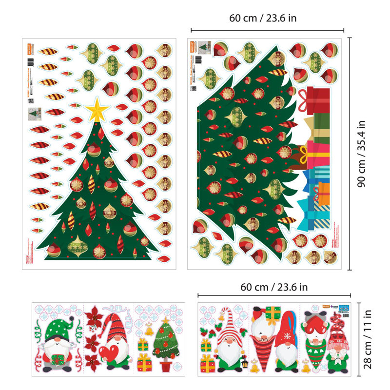 Adhésif décoratif gnomes joyeux