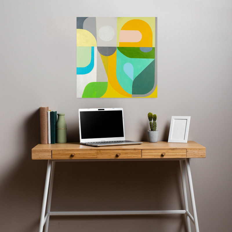 Horizon Abstract Contemporary Modern Art, 18" H x 18" W