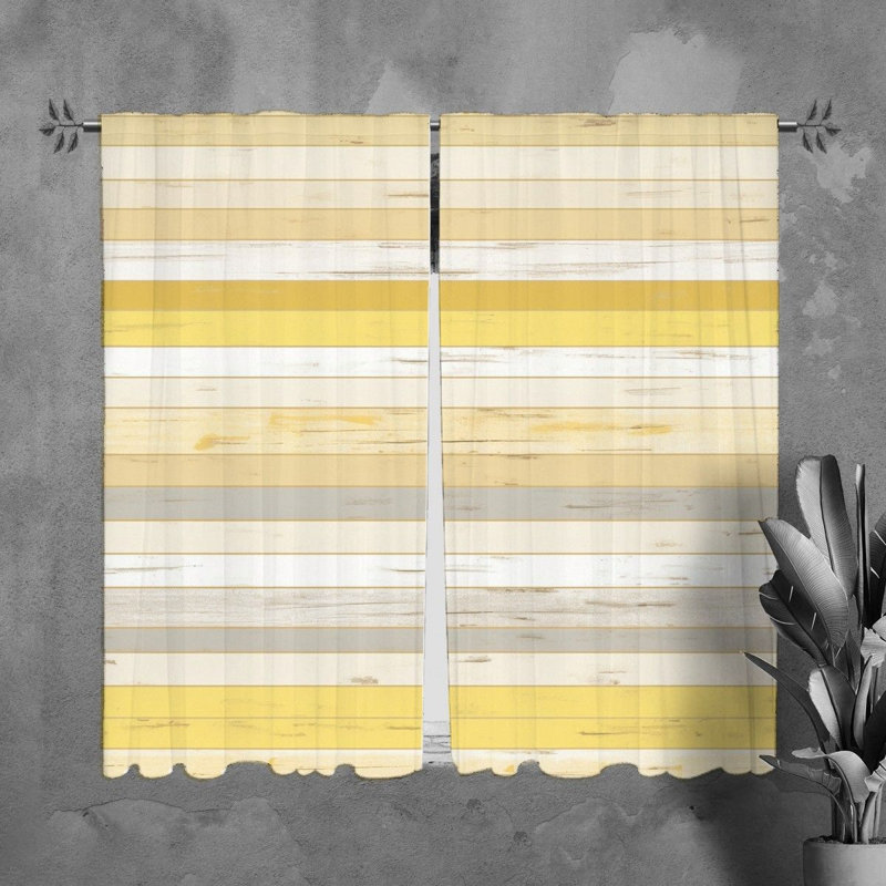 Paire de rideaux obscurcissant en polyester Hozumi, L 20 po x L 61 po