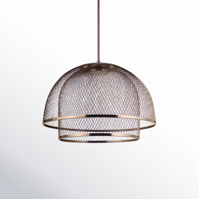 Sculptural Statement Pendants Single Light Iron LED Pendant