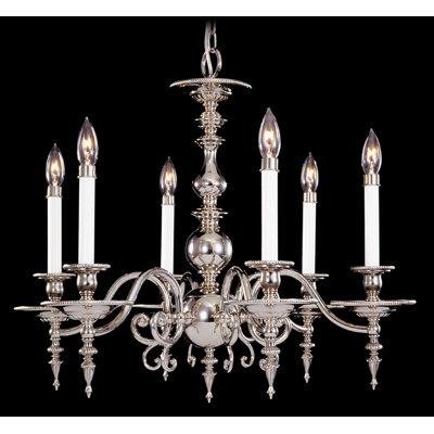 Lustree 6 lumières façon bougie/classique Vester