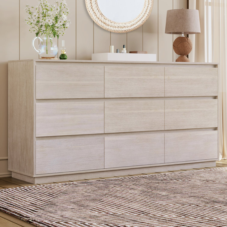 Philecia Solid Wood 9 - Drawer Accent Chest