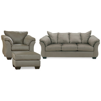 Canapé, fauteuil et repose-pieds Darcy
