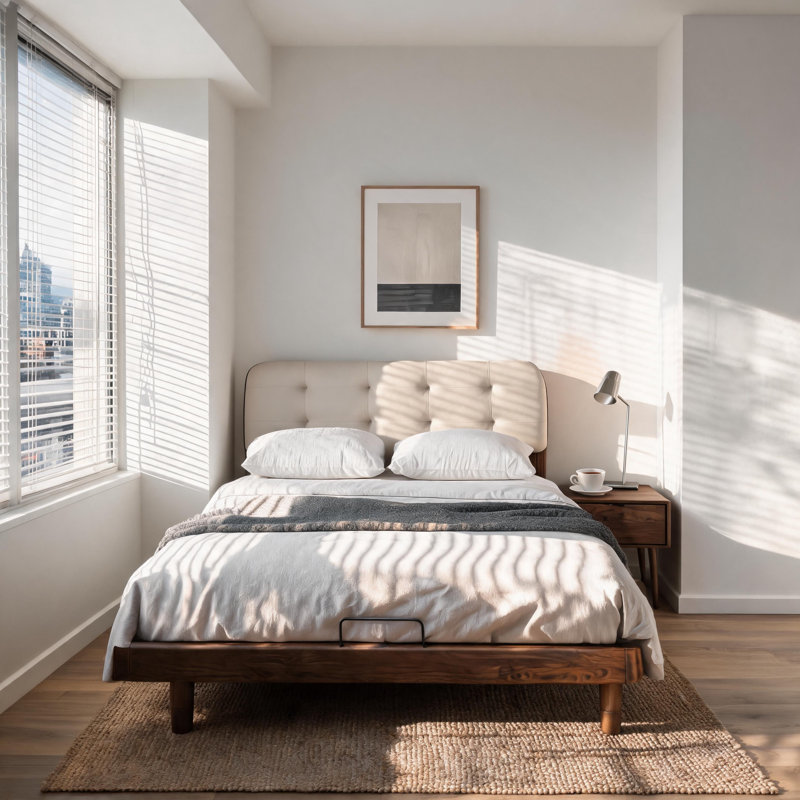 Double (4'6) Solid Wood Bed